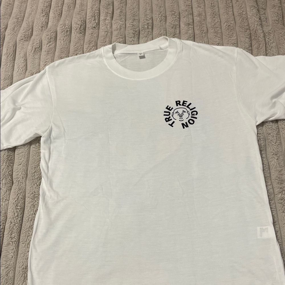 True Religion White Short Sleeve Tee